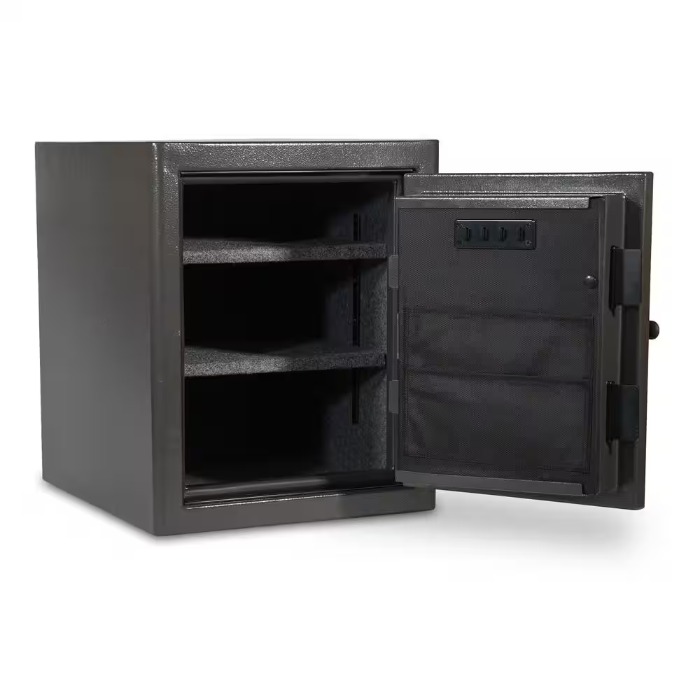 Diamond 2.2 Cu. Ft. Fireproof/Waterproof Home and Office Safe with Combination Lock, Dark Gray Hammertone Finish