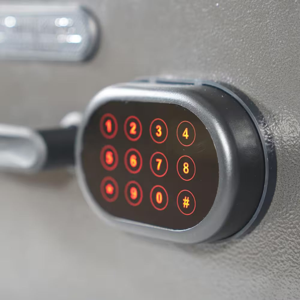 Diamond 1.32 Cu. Ft. Fireproof/Waterproof Home & Office Safe with Electronic Lock, Dark Gray Hammertone Finish