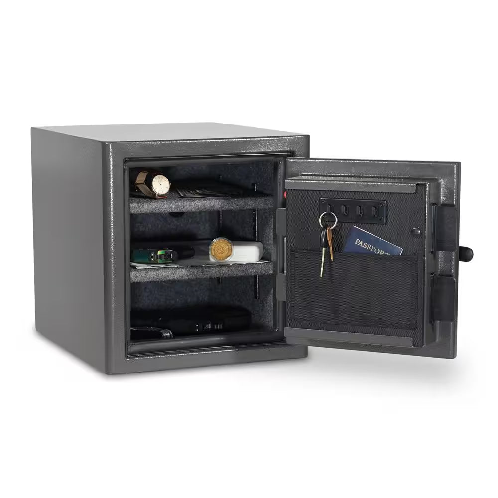 Diamond 1.32 Cu. Ft. Fireproof/Waterproof Home & Office Safe with Combination Lock, Dark Gray Hammertone Finish