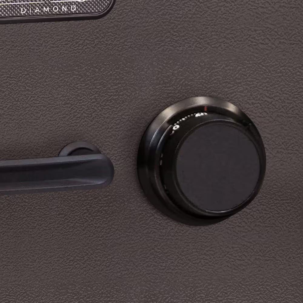 Diamond 1.32 Cu. Ft. Fireproof/Waterproof Home & Office Safe with Combination Lock, Dark Gray Hammertone Finish