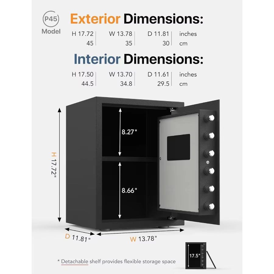 FORFEND Smart Home Safe with Wifi Connectivity and App Control for Secure Storage in Home or Office Features Voice Command Acti