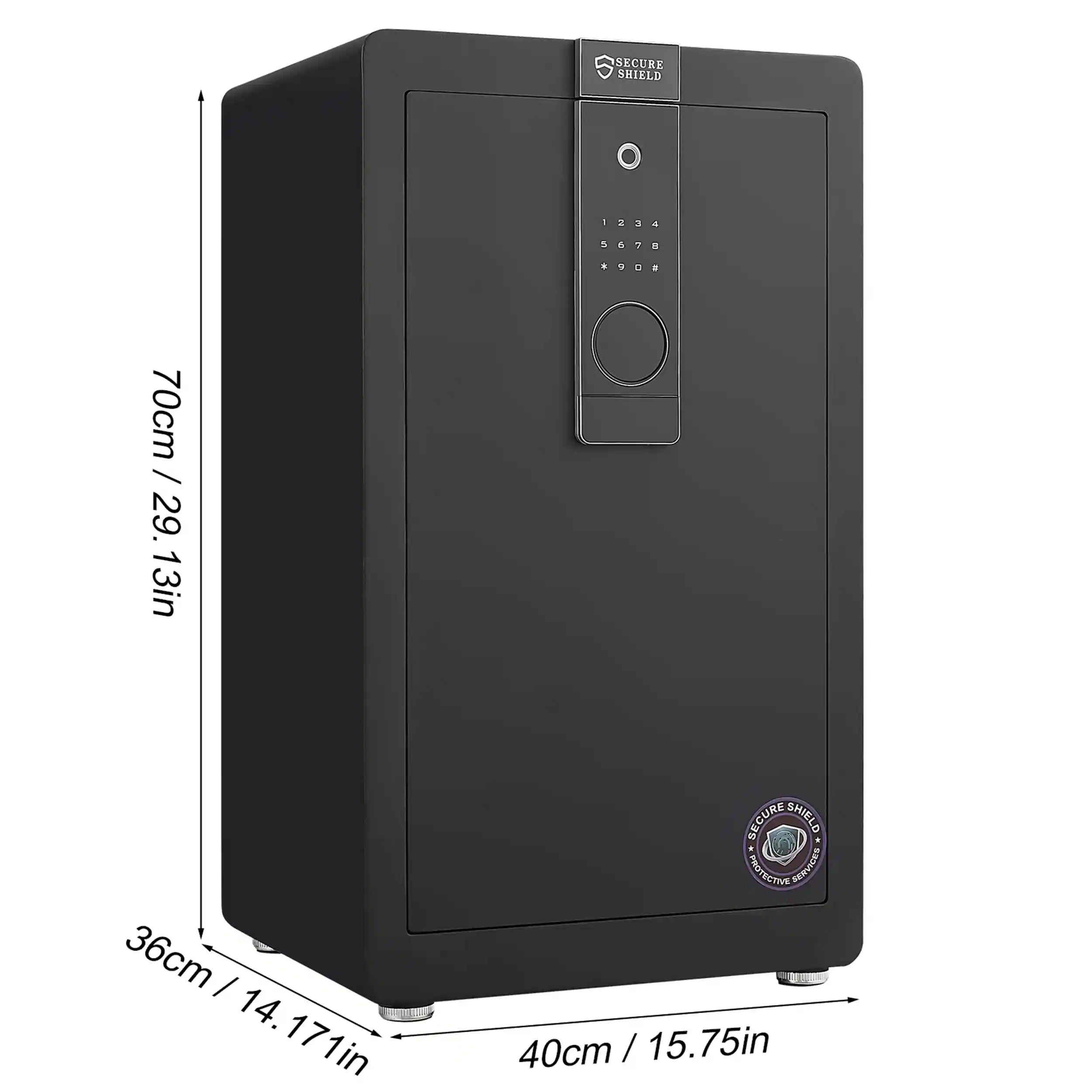 Large Digital Home Safe with Programmable Keypad and LED Light