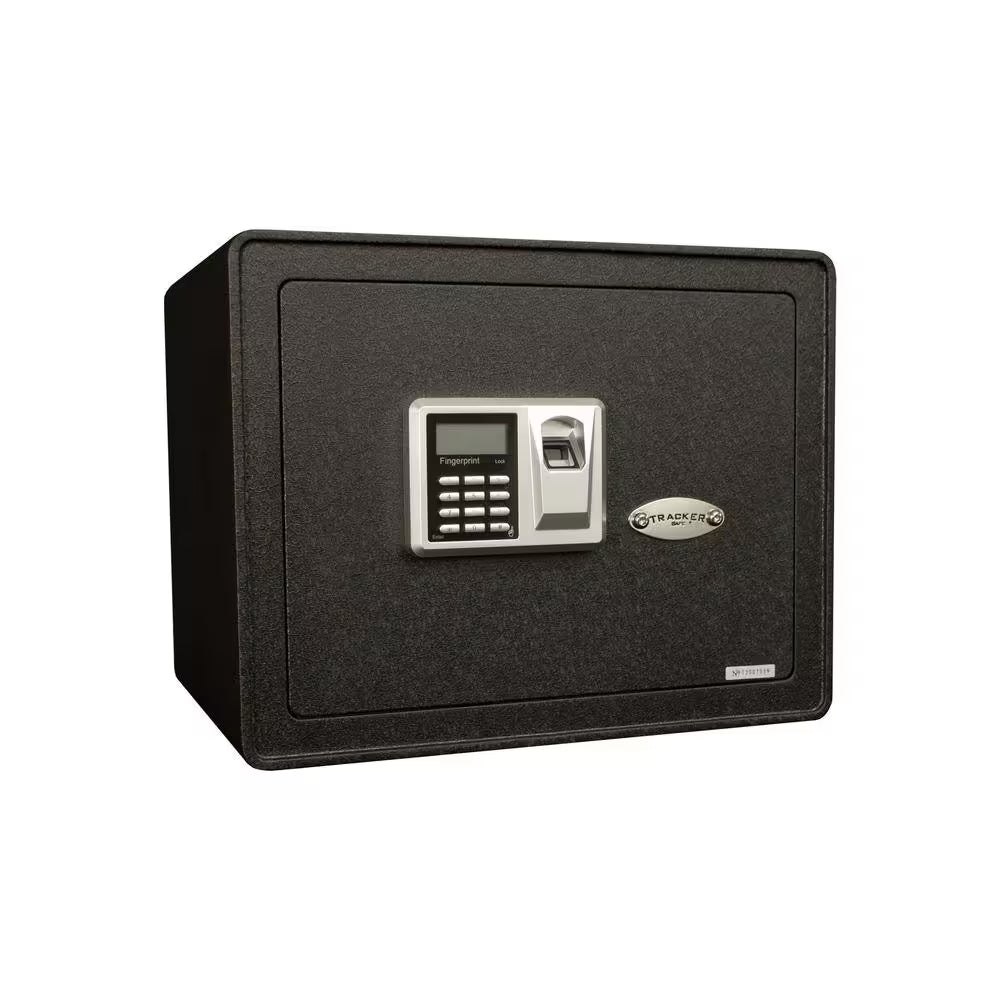 1.21 Cu. Ft. All Steel Security Safe with Biometric Lock, Textured Black