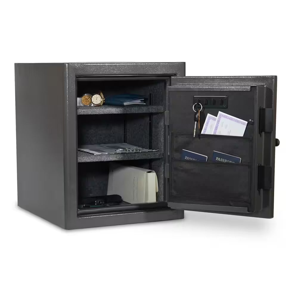 Diamond 2.2 Cu. Ft. Fireproof/Waterproof Home and Office Safe with Combination Lock, Dark Gray Hammertone Finish