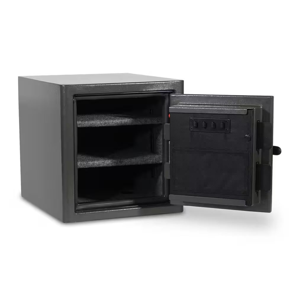Diamond 1.32 Cu. Ft. Fireproof/Waterproof Home & Office Safe with Combination Lock, Dark Gray Hammertone Finish