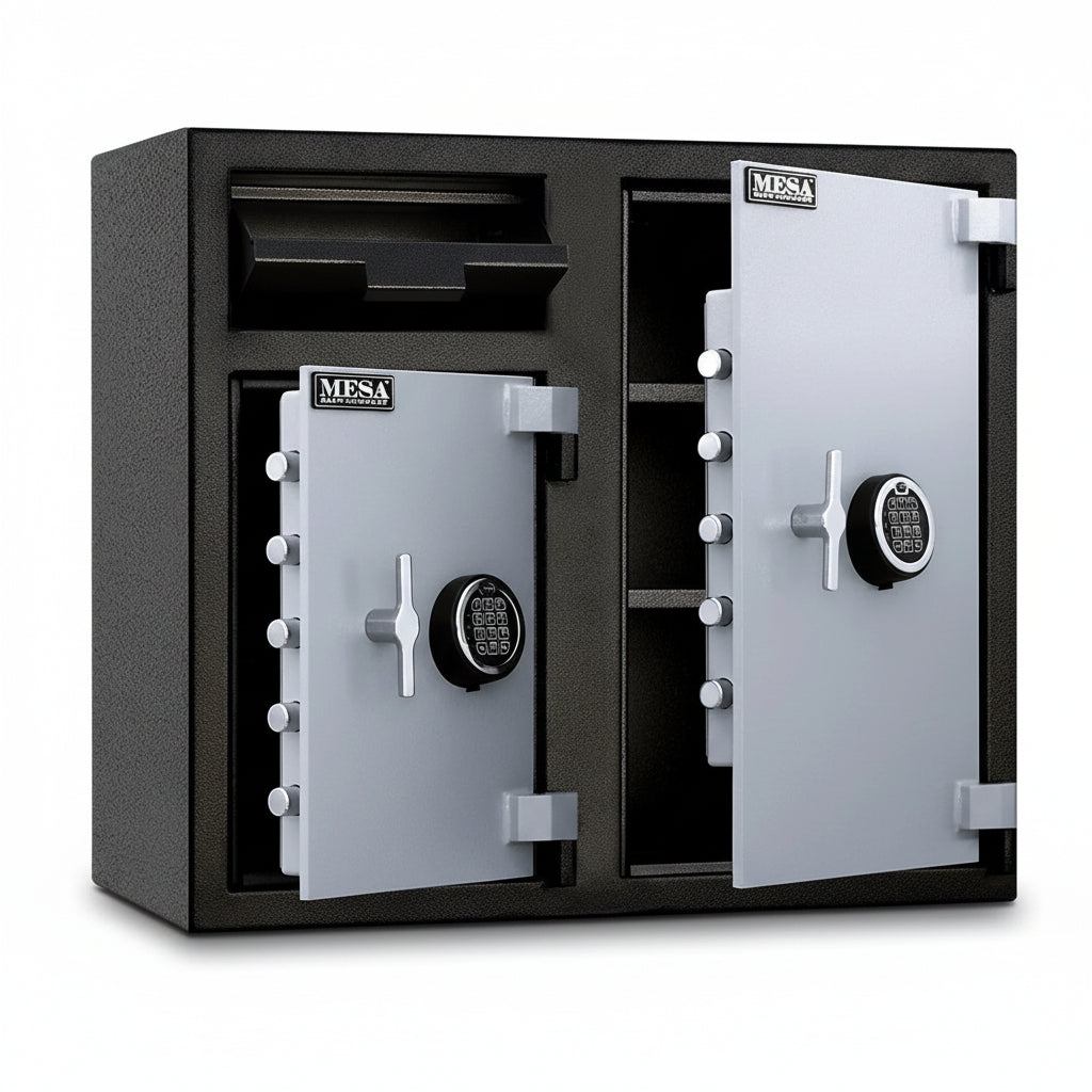 Mesa Safe MFL2731EE Wide Body Depository Safe, Dual Electronic Locks