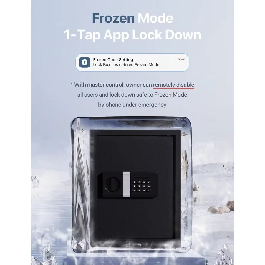 FORFEND Smart Home Safe with Wifi Connectivity and App Control for Secure Storage in Home or Office Features Voice Command Acti