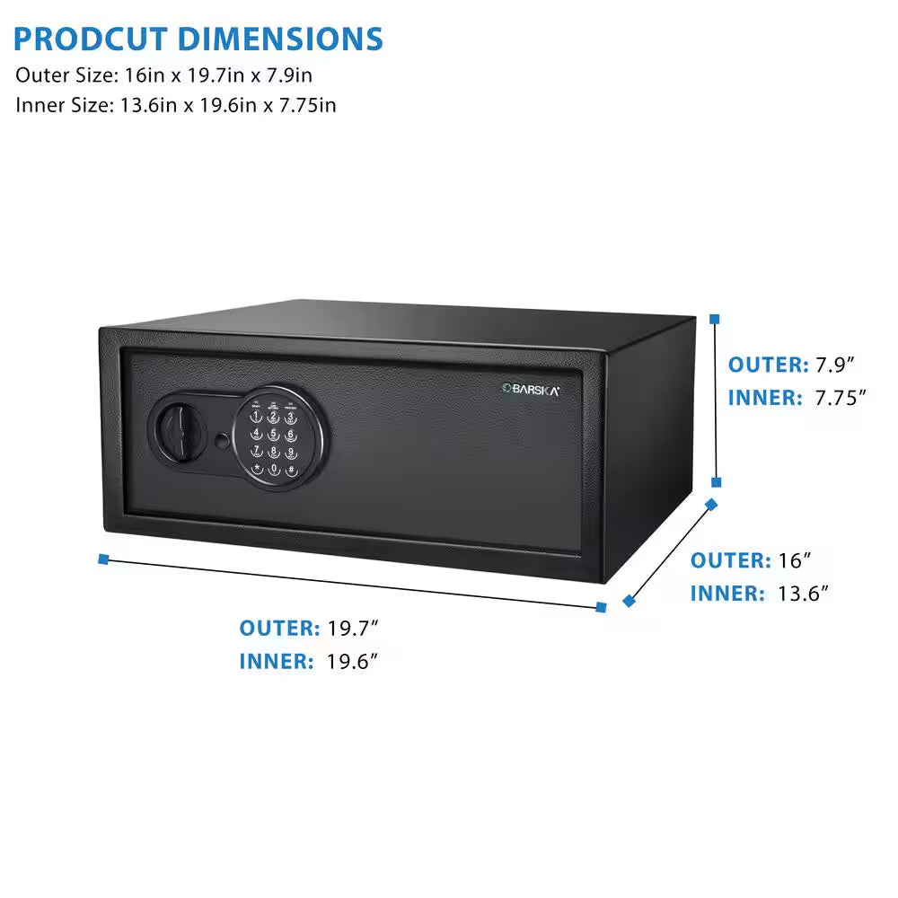 Digital Keypad Security Safe, 1.2 Cu. Ft.