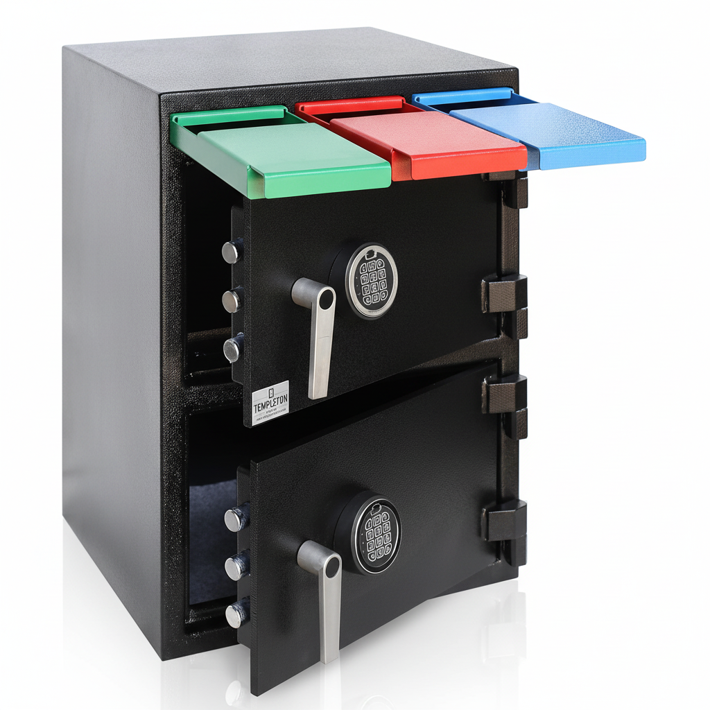 T868 Two Door Multi-User Depository Drop Safe with Electronic Locks & Segregated Drop Slots, 2/88 CBF